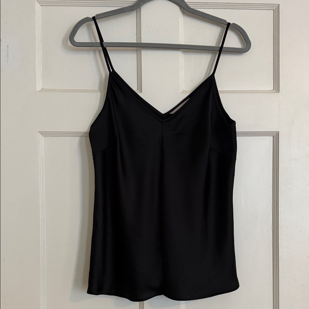 H&M Black Satin Camisole Top